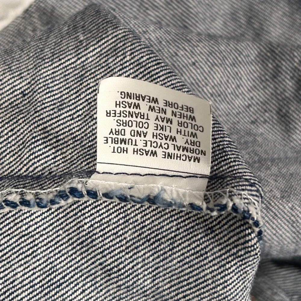 NWOT VTG Levi's 505 80's 0217 Raw Rigid Denim Jeans 42x34 Made in USA Blank Tab